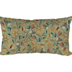 Fabrique de Styles Textiles Outdoor|Jardin>Coussin extérieur en coton 50x30cm - Kerala Vert