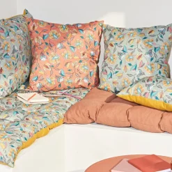 Fabrique de Styles Textiles Outdoor|Jardin>Coussin extérieur en coton 50x50cm - Kerala Vert