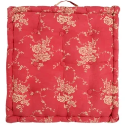 Fabrique de Styles Coussins Et Housses>Coussin matelas margot en coton Rouge