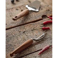 Fabrique de Styles Ustensibles De Cuisine>Couteau à fromage en inox et bois - Ablis Naturel