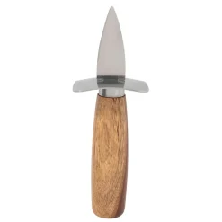Fabrique de Styles Ustensibles De Cuisine>Couteau huitre en inox et bois - Ablis Naturel