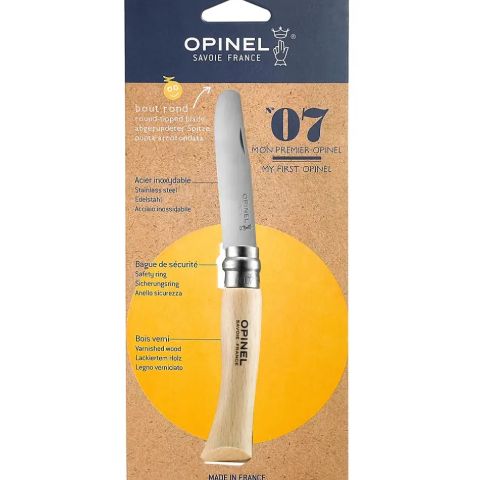 Fabrique de Styles Accessoires Repas>Couteau Mon premier Opinel en hêtre Naturel