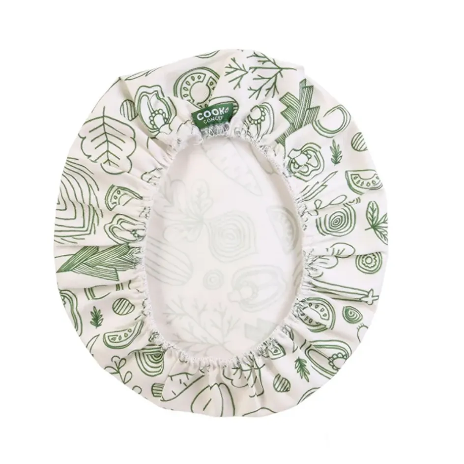 Fabrique de Styles Accessoires Réutilisables>Couvercle en tissu reutilisable x3 Vert