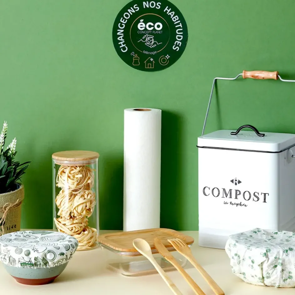 Fabrique de Styles Accessoires Réutilisables>Couvercle en tissu reutilisable x3 Vert