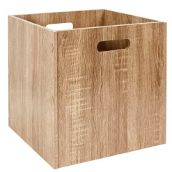 Fabrique de Styles Petits Rangements>Cube de rangement en bois 30x30xh30cm Marron