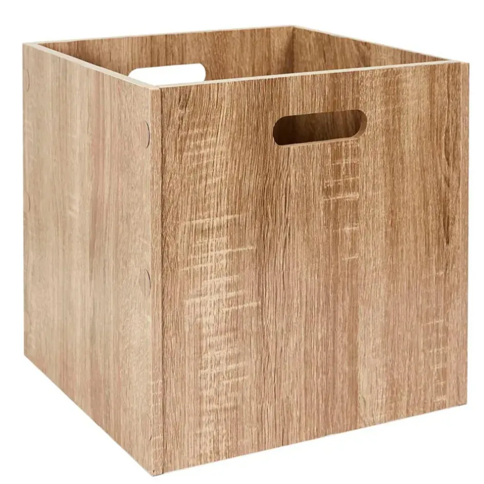 Fabrique de Styles Petits Rangements>Cube de rangement en bois 30x30xh30cm Marron