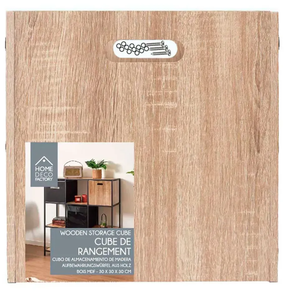 Fabrique de Styles Petits Rangements>Cube de rangement en bois 30x30xh30cm Marron