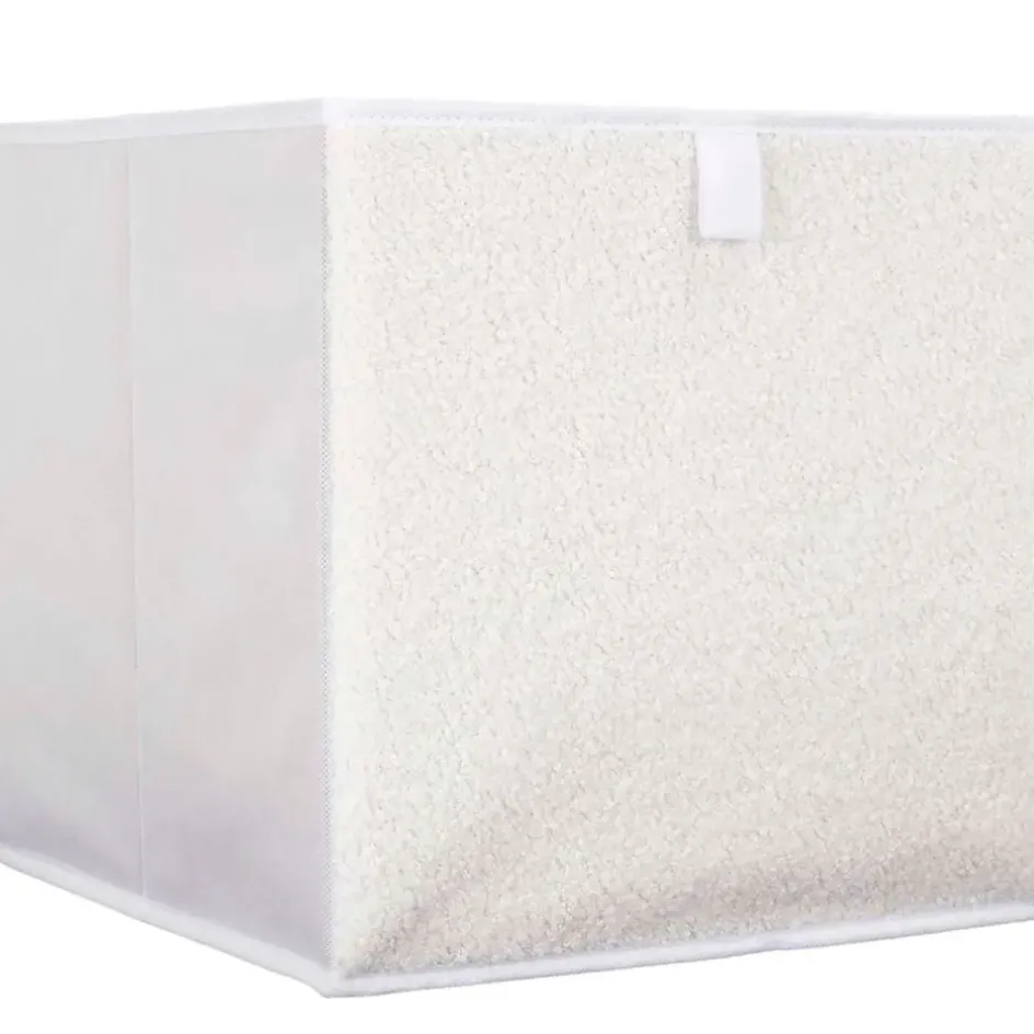 Fabrique de Styles Petits Rangements>Cube de rangement pliable bouclette 30xh30cm Beige
