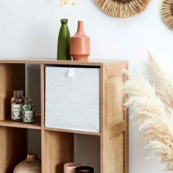 Fabrique de Styles Petits Rangements>Cube de rangement pliable bouclette 30xh30cm Beige