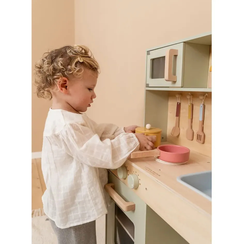 Fabrique de Styles Jouets>Cuisine pour enfant en bois Vert d'eau