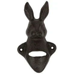 Fabrique de Styles Ustensibles De Cuisine>Décapsuleur lapin en fonte - Basse-Cour Brun