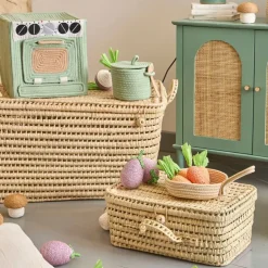 Fabrique de Styles Déco>Déco aubergine en corde mauve et vert - P'tit légume Mauve, Vert