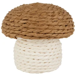 Fabrique de Styles Déco>Déco champignon en corde brun et blanc - P'tit légume Brun, blanc