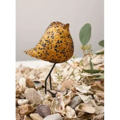 Fabrique de Styles Petits Objets Déco>Déco moineau en verre et noir - Serin Ambre