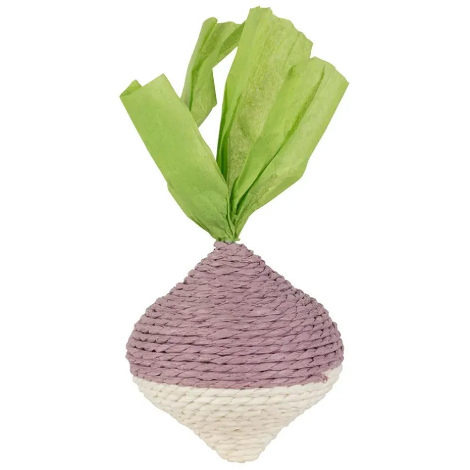 Fabrique de Styles Déco>Déco navet en corde mauve et vert - P'tit légume Mauve, Vert