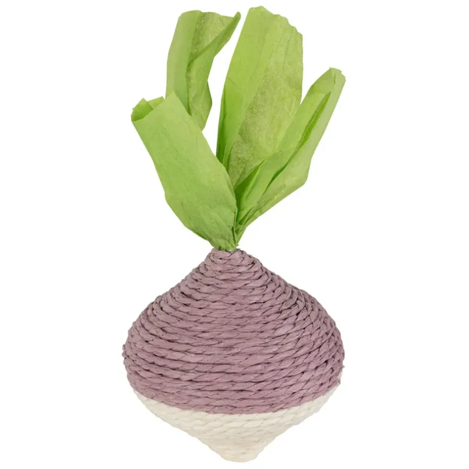 Fabrique de Styles Déco>Déco navet en corde mauve et vert - P'tit légume Mauve, Vert