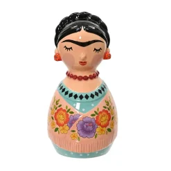 Fabrique de Styles Petits Objets Déco>Décoration Frida orange en dolomite h18cm Multicolore