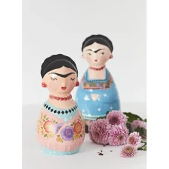 Fabrique de Styles Petits Objets Déco>Décoration Frida orange en dolomite h18cm Multicolore