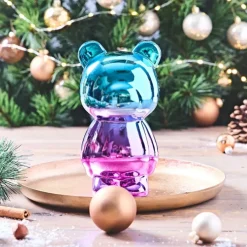 Fabrique de Styles Petits Objets Déco>Décoration ourson crazy électroplaste h21cm Multicolore