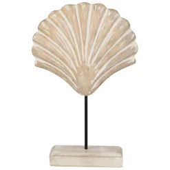 Fabrique de Styles Petits Objets Déco>Décoration Saint-Jacques sur pied en manguier et fer - Amarres Blanchi