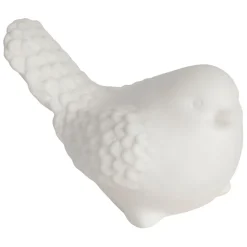 Fabrique de Styles Déco Lumineuse>Deco led oiseau en grès - Ilobo Blanc