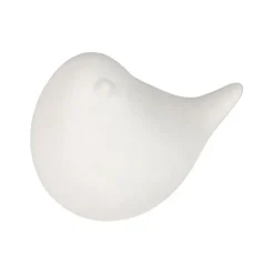 Fabrique de Styles Déco Lumineuse>Deco led oiseau en porcelaine h7cm - Ilobo Blanc