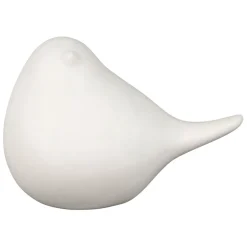 Fabrique de Styles Déco Lumineuse>Deco led oiseau en porcelaine h11cm - Ilobo Blanc