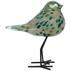 Fabrique de Styles Petits Objets Déco>Deco moineau emeraude et doré - Serin Emeraude, Doré