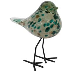 Fabrique de Styles Petits Objets Déco>Deco moineau emeraude et doré - Serin Emeraude, Doré