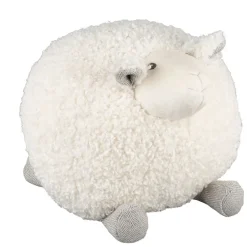 Fabrique de Styles Doudous Et Peluches>Deco mouton shaggy creme 30x30xh30cm polyester Crème
