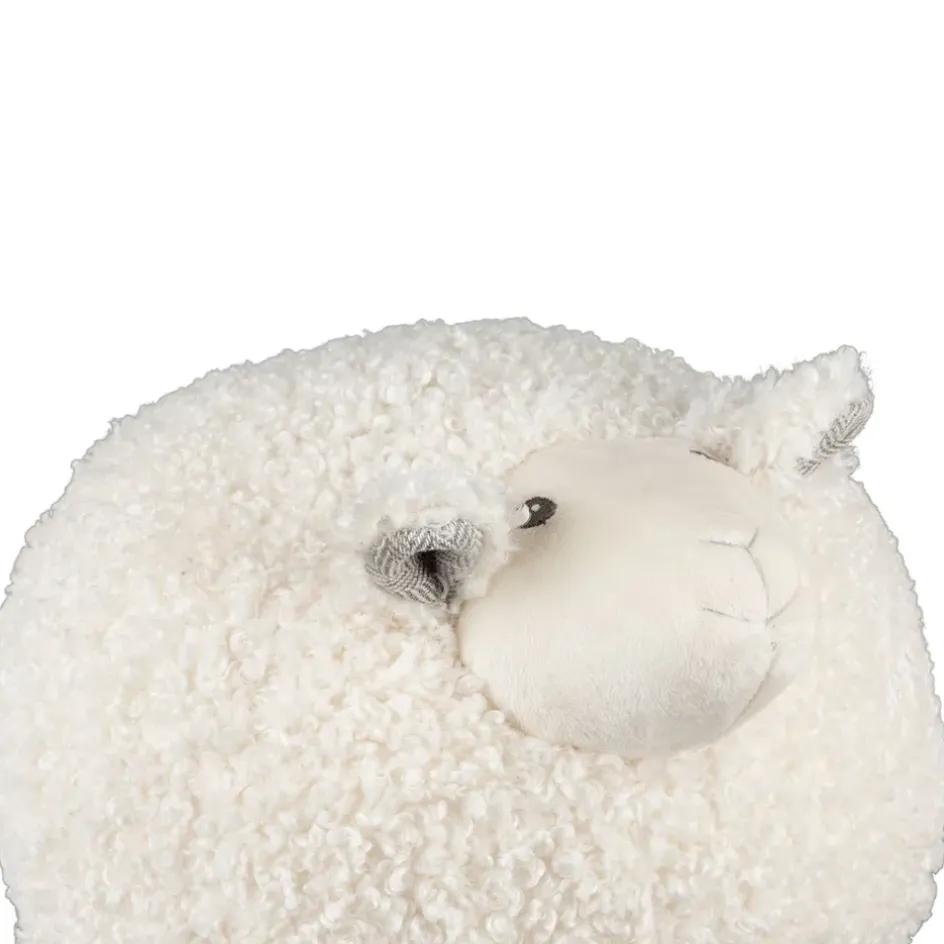 Fabrique de Styles Doudous Et Peluches>Deco mouton shaggy creme 30x30xh30cm polyester Crème