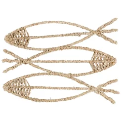Fabrique de Styles Petits Objets Déco>Deco poisson borneo 32x23cm Naturel