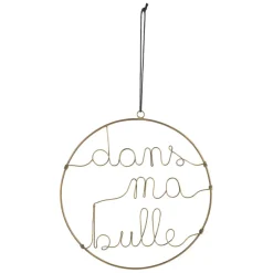 Fabrique de Styles Déco À Suspendre Et Adhésive>Deco suspension bulle metal dore d25 Doré
