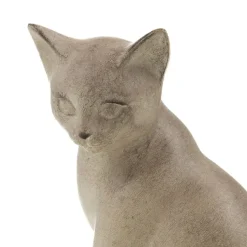 Fabrique de Styles Petits Objets Déco>Decoration chat assis 9x10xh17cm Beige