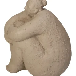 Fabrique de Styles Petits Objets Déco>Decoration femme polyresine d14.5xh16.5cm Beige
