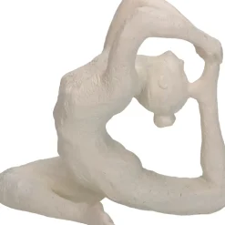 Fabrique de Styles Petits Objets Déco>Decoration femme yoga polyresine 21.5x9.7xh18.5cm Ivoire