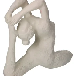Fabrique de Styles Petits Objets Déco>Decoration femme yoga polyresine 21.5x9.7xh18.5cm Ivoire