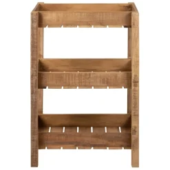 Fabrique de Styles Bibliothèques Et Étagères>Desserte 3 niveaux en bois recyclé h70cm - Campagne Naturel