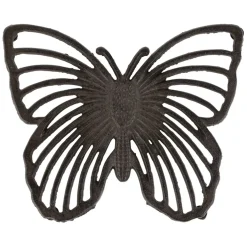 Fabrique de Styles Accessoires De Table>Dessous de plat en fonte 19.5x16cm - Papillon Brun