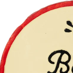 Fabrique de Styles Accessoires De Table>Dessous de plat en fonte "Bon appétit" et rouge d25cm Ivoire