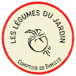 Fabrique de Styles Accessoires De Table>Dessous de plat "légume du jardin" en fonte d24cm - Fontnel Ivoire