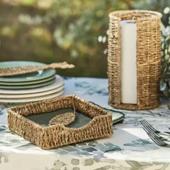 Fabrique de Styles Ustensibles De Cuisine>Devidoir essuie-tout en jonc de mer - borneo Naturel