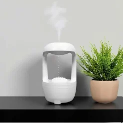 Fabrique de Styles Huiles Essentielles Et Diffuseurs>Diffuseur d'huiles essentielles h13cm - Illusion Blanc