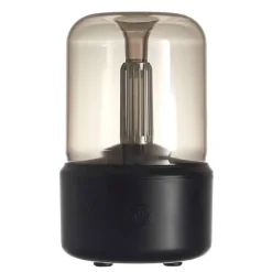 Fabrique de Styles Huiles Essentielles Et Diffuseurs>Diffuseur d'huiles essentielles verre fumé h19cm Noir