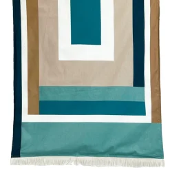 Fabrique de Styles Draps De Plage Et Foutas>Drap de plage en coton jade 90x170cm - Kikoy Zanzibar jade