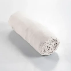 Fabrique de Styles Draps Housses>Drap housse chantilly en gaze de coton 160x200cm - Gaia Blanc