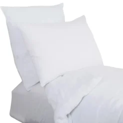 Fabrique de Styles Draps Housses>Drap housse dili 140x200cm en voile de coton lavé Blanc