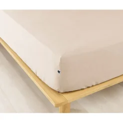 Fabrique de Styles Draps Housses>Drap housse en flanelle sable 180x200cm - Candice Beige