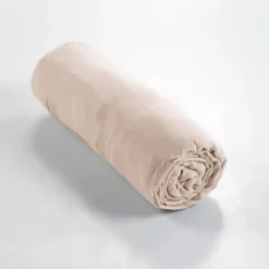Fabrique de Styles Draps Housses>Drap housse en gaze de coton unie pampa 160x200cm - Gaia Naturel