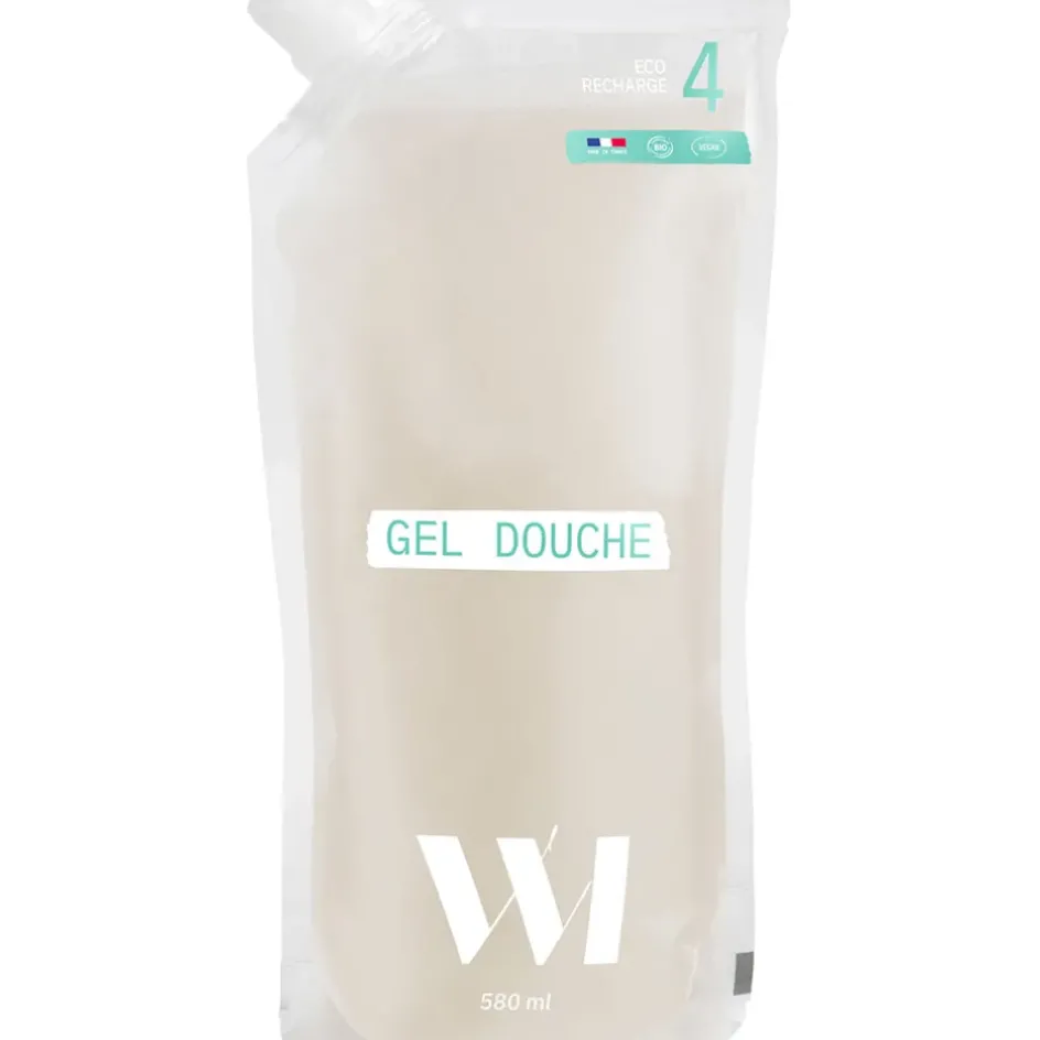 Fabrique de Styles Savon Liquide>Eco-recharge gel douche 580ml Blanc